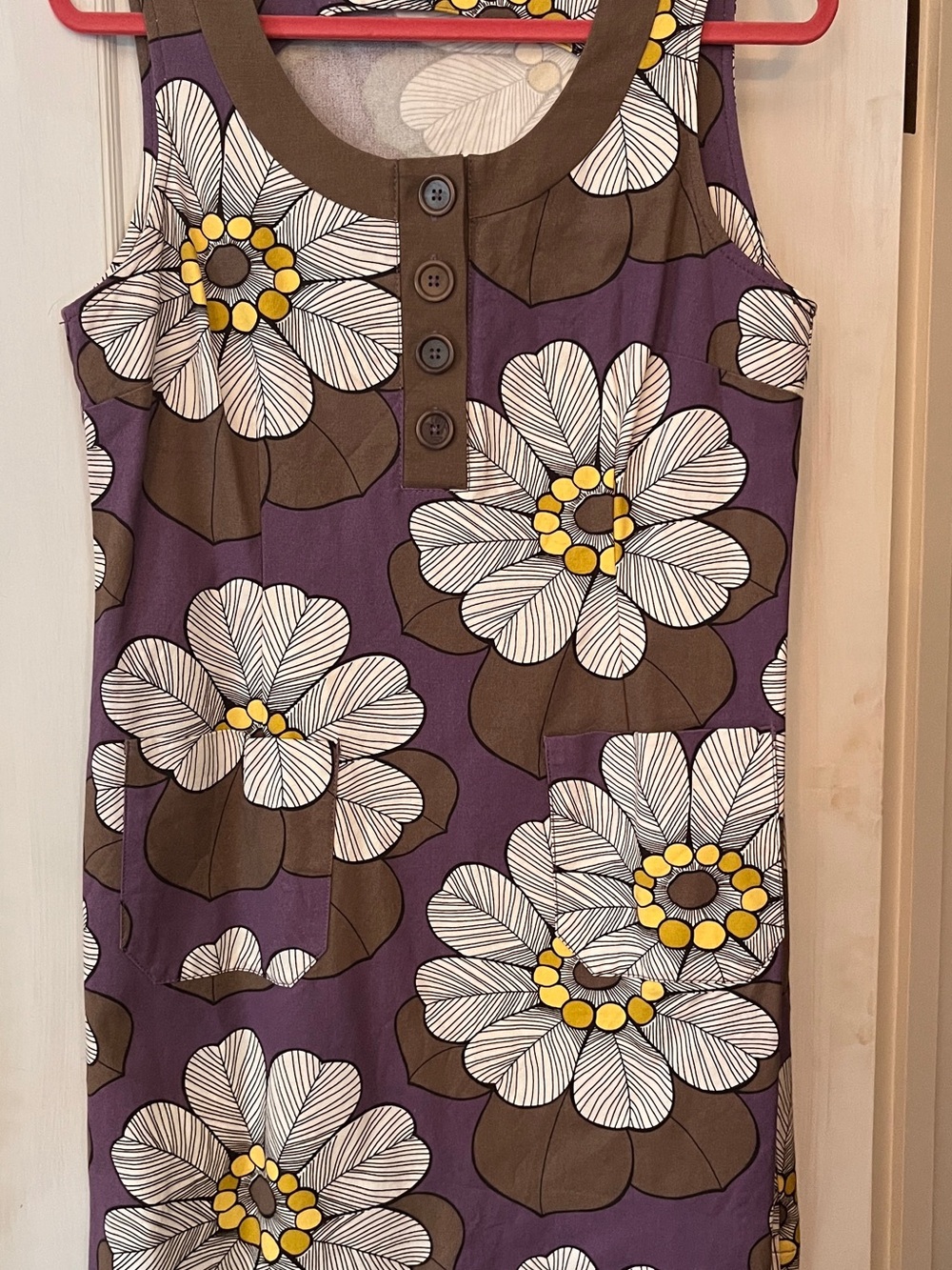 Boden Floral Cotton Shift Dress